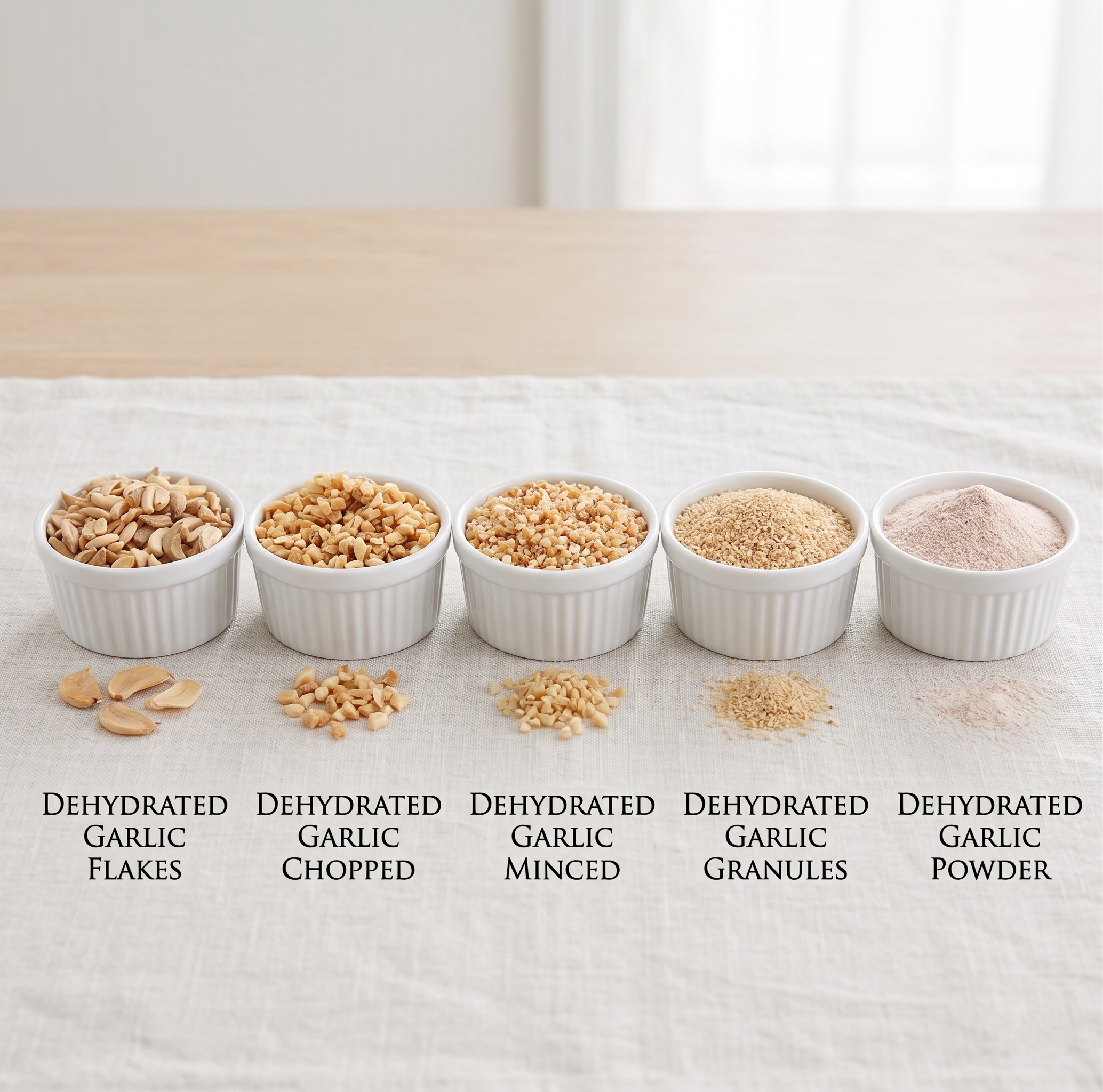Dehydrated Garlic Flakes/Chopped/Minced/Granules/Powder