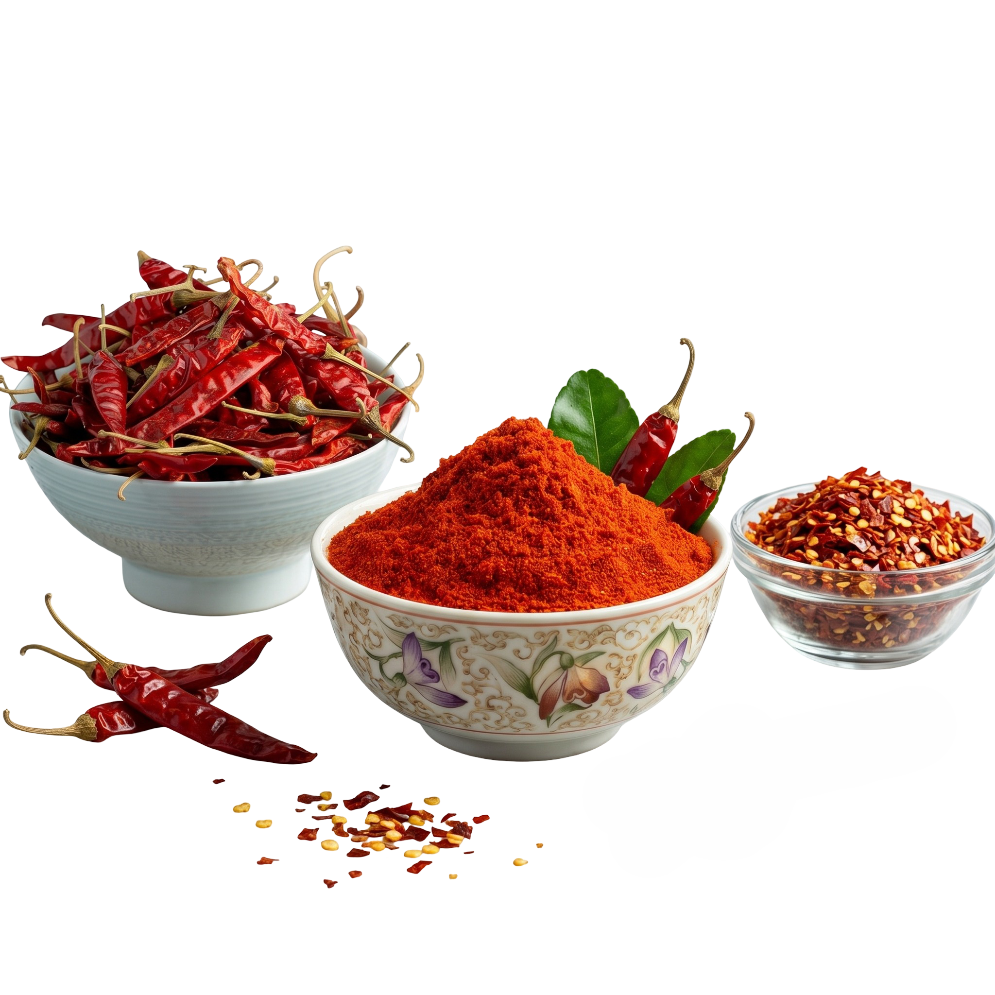 Dried Chilly, Chilly Powder, Crushed Chilly
