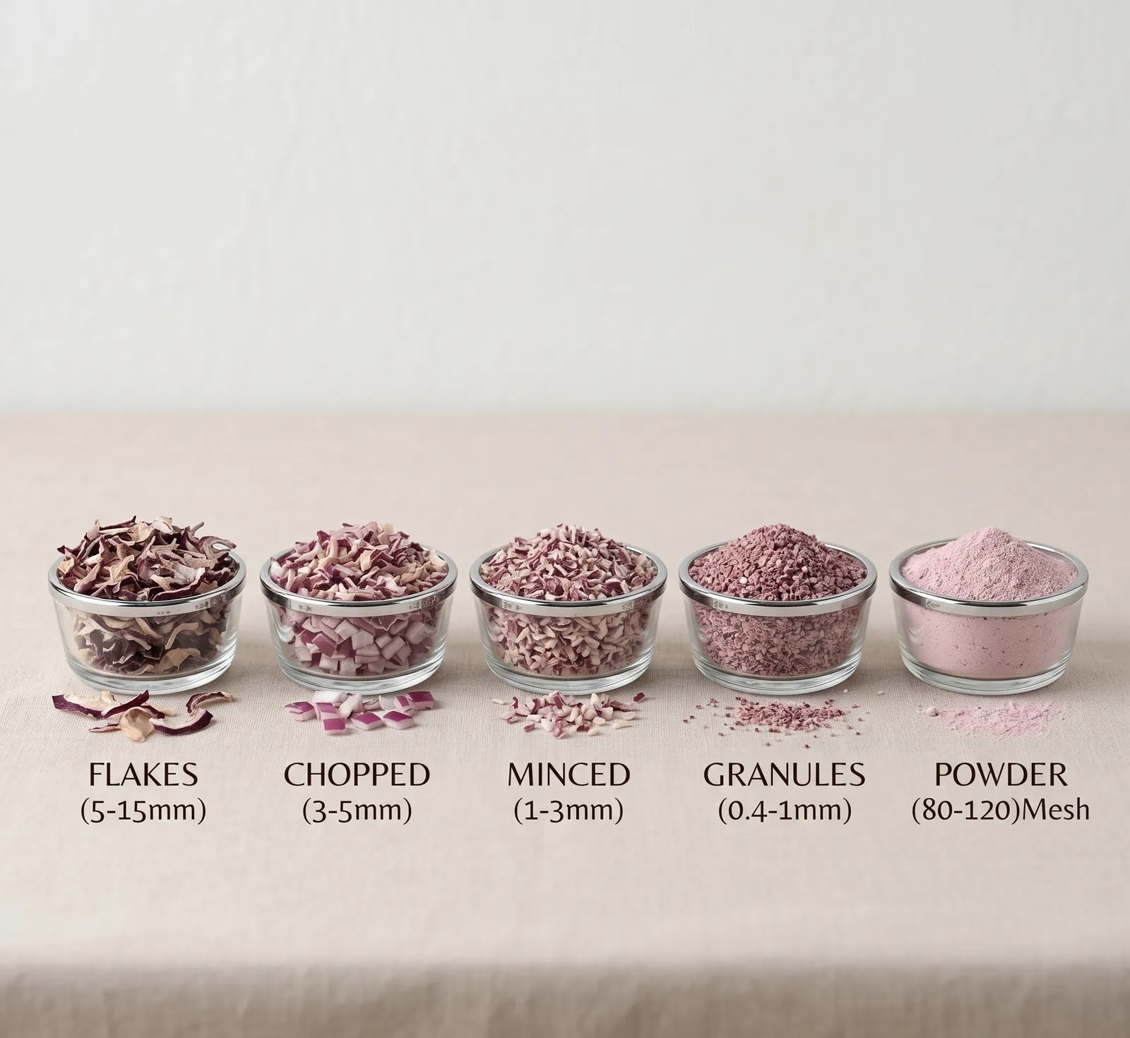 Dehydrated Red Onion Flakes/Chopped/Minced/Granules/Powder