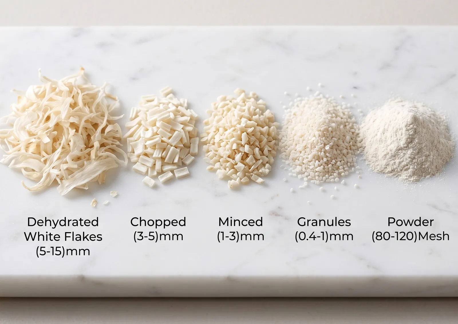Dehydrated White Onion Flakes/Chopped/Minced/Granules/Powder